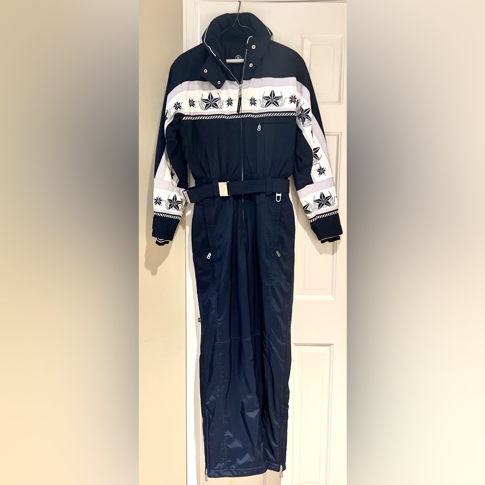 Bogner Vintage Womens Ski Suit with unique embroidery